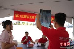 第21批援圭亚那中国医疗队为旅圭闽籍侨胞义诊